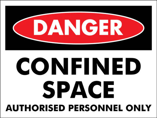 Confined spaces sign