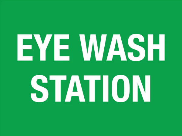 Eye wash sign