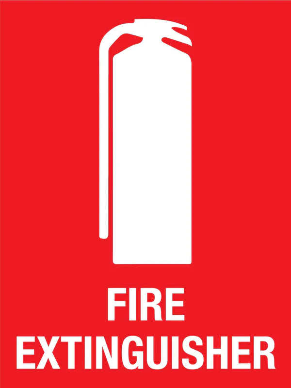 Fire extinguisher sign